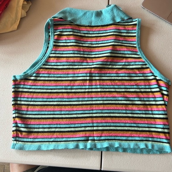 Wild Fable Size XXL Stripped Collared crop top - Picture 2 of 5